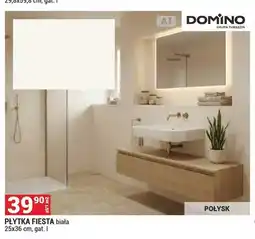 Merkury Market Płytka Fiesta biała 25x36 cm Domino oferta