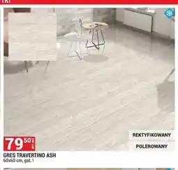 Merkury Market Gres Travertino Ash 60x60 cm oferta