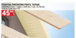 Merkury Market Podbitka świerkowa profil Tatran 2000x96x12 mm oferta