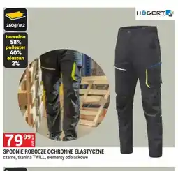 Merkury Market Spodnie robocze ochronne elastyczne Högert oferta