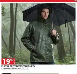 Merkury Market Kurtka przeciwdeszczowa PCV z kapturem zielona oferta
