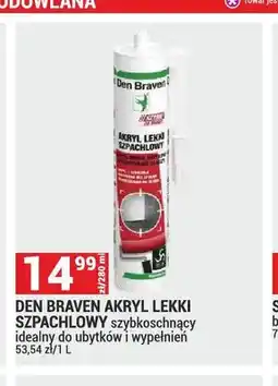 Merkury Market Akryl lekki szpachlowy szybkoschnący idealny do ubytków i wypełnień Den Braven oferta