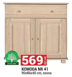 Merkury Market Komoda nr 41 90x86x40 cm Natural Wood oferta