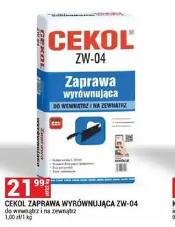 Merkury Market Zaprawa wyrównująca Cekol ZW-04 do wewnątrz i na zewnątrz oferta