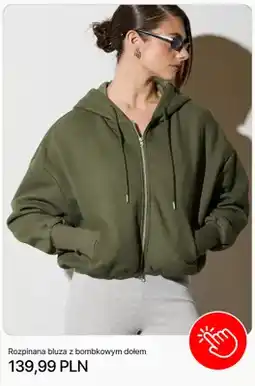 Cropp Rozpinana bluza z bombkowym dołem Cropp oferta