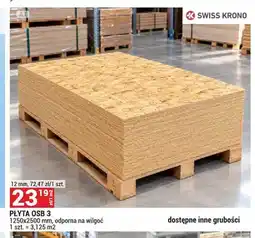 Merkury Market Płyta OSB 3 Swiss Krono 1250x2500 mm 12 oferta