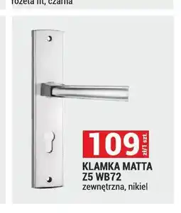 Merkury Market Klamka Matta Z5 WB72 zewnętrzna nikiel oferta
