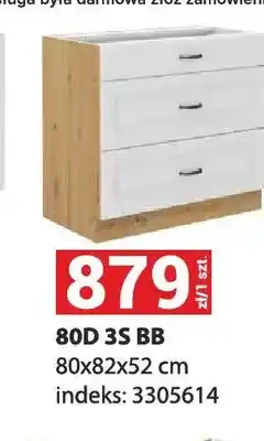 Merkury Market Szafka kuchenna 80D 3S Bb 80x82x52 cm oferta