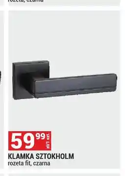 Merkury Market Klamka Sztokholm rozeta fit czarna oferta