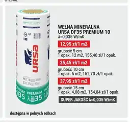 Merkury Market Wełna mineralna Ursa DF35 Premium 10 grubość 5 cm oferta