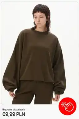 Cropp Brązowa bluza basic Cropp oferta