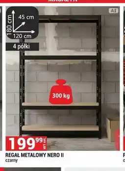 Merkury Market Regał metalowy Nero Ii czarny oferta