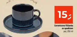 Dealz Ceramiczna filiżanka ze spodkiem oferta