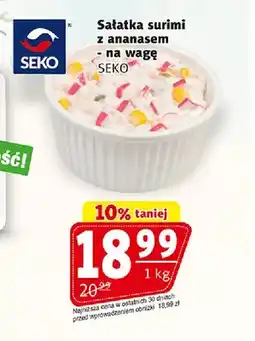 Prim Market Sałatka surimi z ananasem na wagę Seko oferta