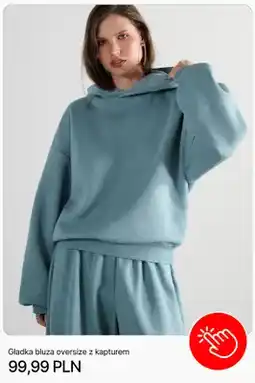 Cropp Gładka bluza oversize z kapturem Cropp oferta