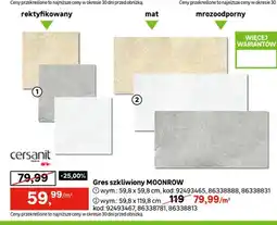 Leroy Merlin Gres szkliwiony Moonrow 59,8x59,8 cm Cersanit oferta
