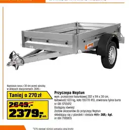 OBI Zestaw akcesoriów do przyczepy Neptun składający się z plandeki i stelaża oferta
