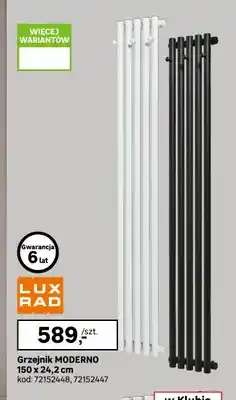 Leroy Merlin Grzejnik Moderno 150x24,2 cm Luxrad oferta