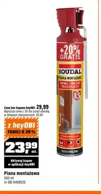 OBI Piana montażowa Soudal oferta
