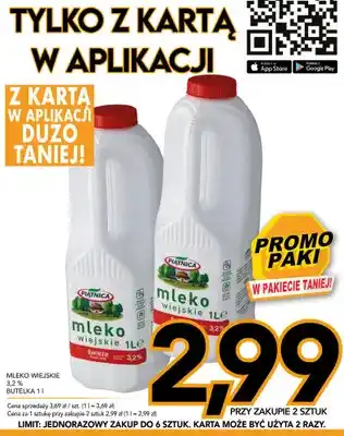 Mleko wiejskie Piątnica 3,2%