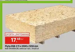Leroy Merlin Płyta OSB-3 11x2500x1250 mm oferta