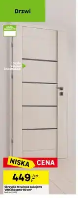 Leroy Merlin Skrzydło drzwiowe pokojowe Vinci kaszmir 80 cm oferta
