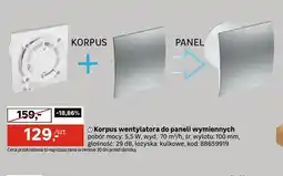 Leroy Merlin Korpus wentylatora do paneli wymiennych Awenta oferta