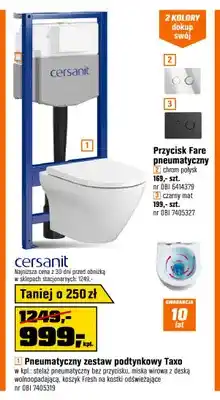 OBI Przycisk Fare pneumatyczny czarny mat oferta