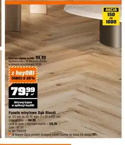 OBI Panele winylowe Dąb Blondi oferta