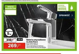 Leroy Merlin Bateria umywalkowa Clova Puls oferta