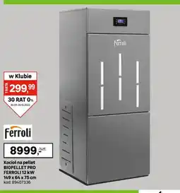 Leroy Merlin Kocioł na pellet Biopellet Pro Ferroli oferta