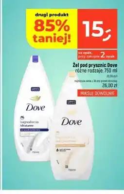 Dealz Żel pod prysznic Dove Idratante oferta