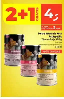Dealz Mokra karma dla kota z wołowiną PetRepublic oferta