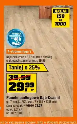 OBI Panele podłogowe Dąb Ksamil oferta