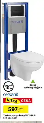 Leroy Merlin Zestaw podtynkowy Wc Delfi Cersanit oferta