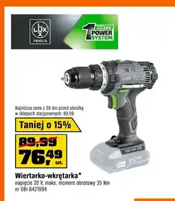 OBI Wiertarko-wkrętarka Lux-Tools oferta