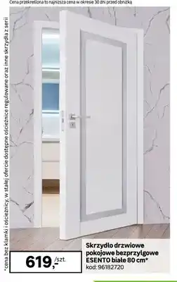Leroy Merlin Skrzydło drzwiowe pokojowe bezprzylgowe Esento białe 80 cm oferta
