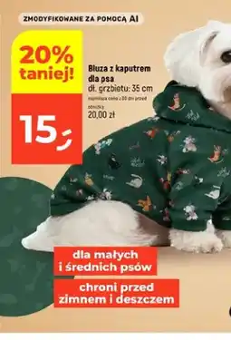 Dealz Bluza z kapturem dla psa dł. grzbietu 35 cm oferta