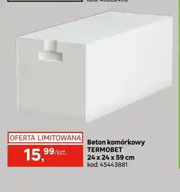 Leroy Merlin Beton komórkowy Termobet 24x24x59 cm oferta