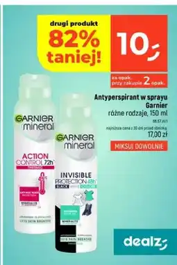 Dealz Antyperspirant w sprayu Garnier Mineral Action Control 72h oferta