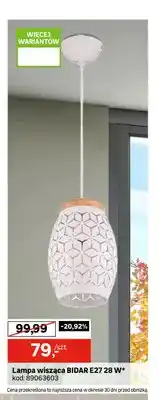 Leroy Merlin Lampa wisząca Bidar E27 oferta
