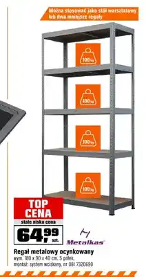 OBI Regał metalowy ocynkowany Metalkas oferta