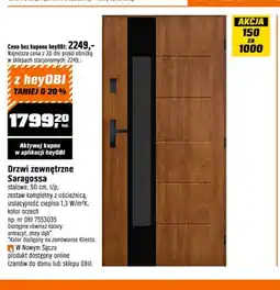 OBI Drzwi zewnętrzne Saragossa oferta