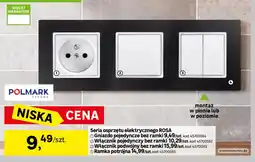 Leroy Merlin Gniazdo pojedyncze bez ramki Rosa Polmark Tarnów oferta