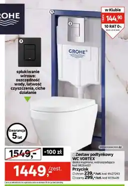 Leroy Merlin Zestaw podtynkowy Wc Vortex Grohe oferta