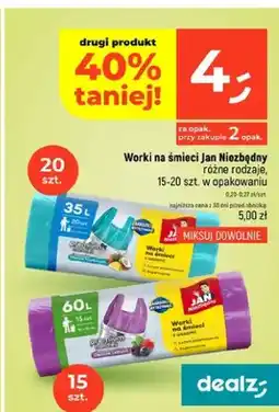 Dealz Worki na śmieci Jan Niezbędny oferta