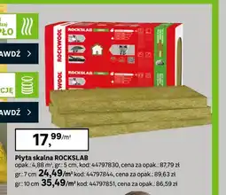 Leroy Merlin Płyta skalna Rockslab 5 cm Rockwool oferta