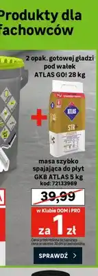 Leroy Merlin Masa szybko spajająca do płyt Gkb Atlas oferta
