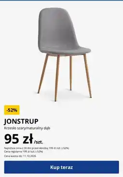 JYSK Krzesło Jonstrup szary/naturalny dąb oferta