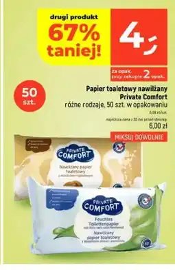 Dealz Papier toaletowy nawilżany Private Comfort oferta